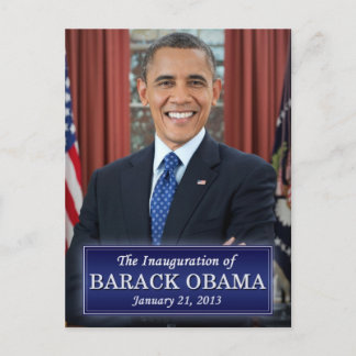 Barack Obama Einweihung 2013 Postkarte