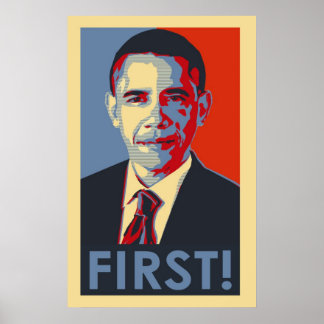 Barack Obama ERSTES! Poster