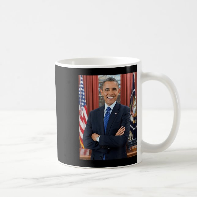 Barack Obama Foto 44. Präsident Potus Patriotic Kaffeetasse (Rechts)