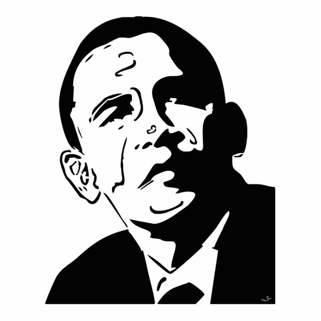 Barack Obama Freistehende Fotoskulptur (Vorne)