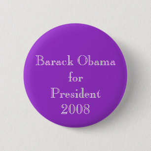 Barack Obama für Präsident 2008 Button