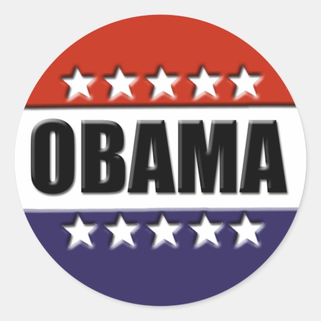 Barack Obama für Präsident Stickers (Vorderseite)
