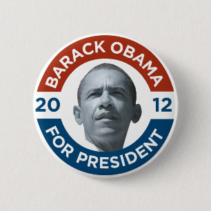 Barack Obama für Präsidenten 2012 Button