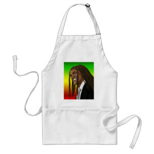 Barack Obama geht Rasta Reggaeart Schürze