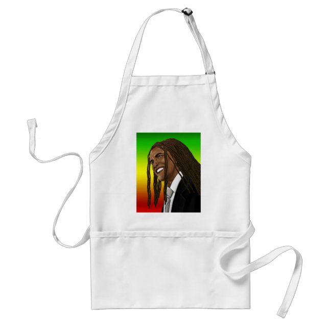 Barack Obama geht Rasta Reggaeart Schürze (Vorne)