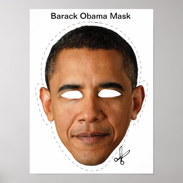 Barack Obama Halloween Mask Poster (Vorne)