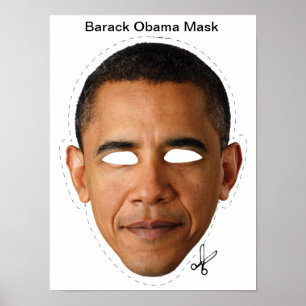 Barack Obama Halloween Maske Poster