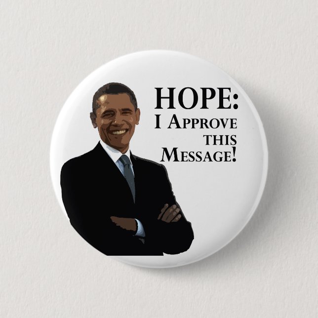 Barack Obama: Hope Button (Vorderseite)