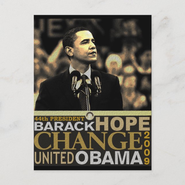 Barack Obama Hope Postkarte (Vorderseite)