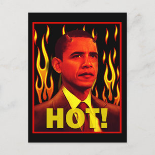 Barack Obama ist HOT! Postkarte