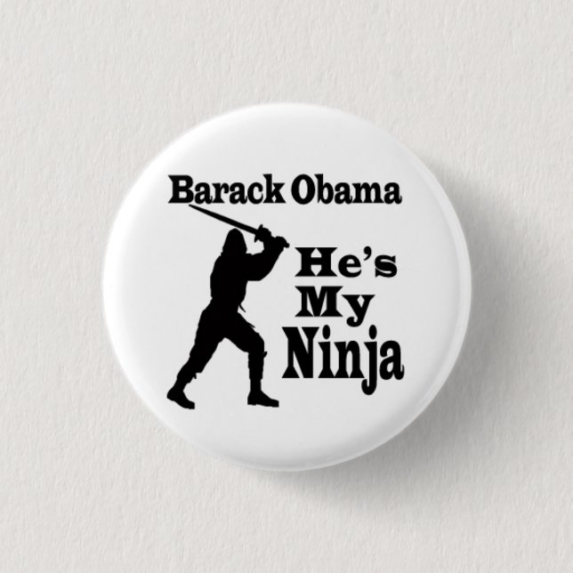 Barack Obama ist mein Ninja Button (Vorderseite)