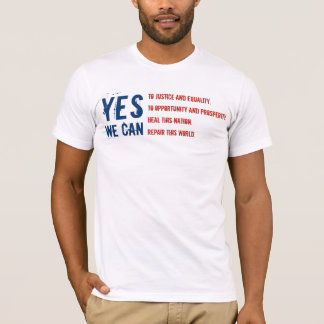 Barack Obama: JA KÖNNEN WIR - Flagge v1 T-Shirt