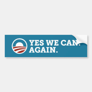 Barack Obama ja können wir wieder Autoaufkleber