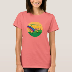 Barack Obama Kalifornien Regenbogen T-Shirt