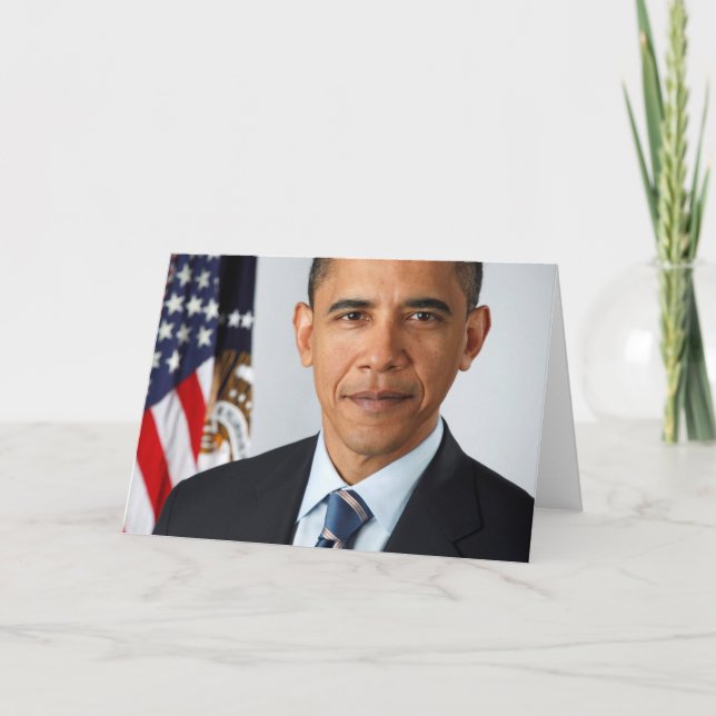 Barack Obama Karte (Vorderseite)