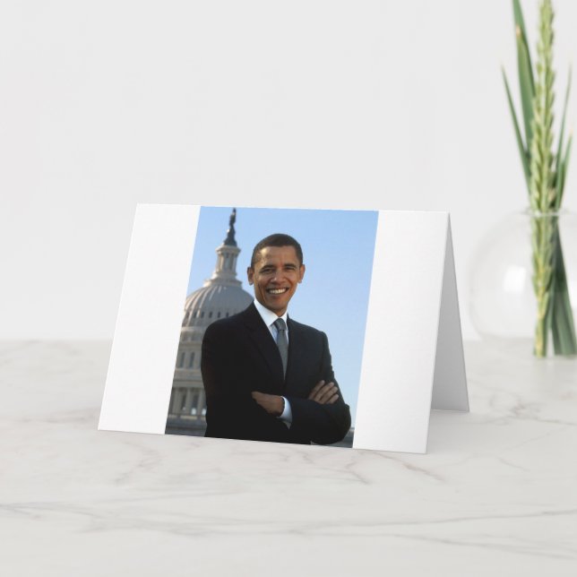 Barack Obama Karte (Vorderseite)