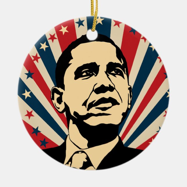 Barack Obama Keramikornament (Vorne)