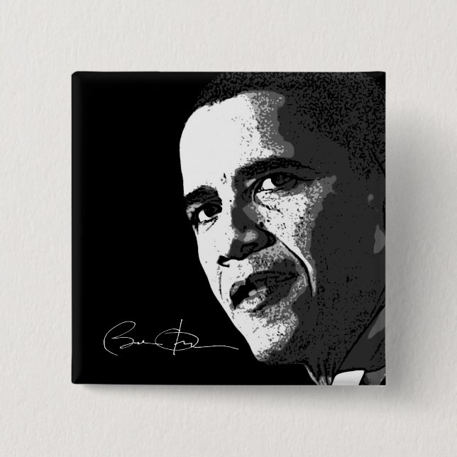 Barack Obama - Knopf Button (Vorderseite)