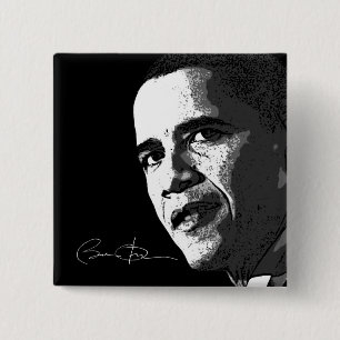 Barack Obama - Knopf Button