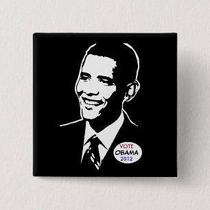 Barack Obama Knopf Button