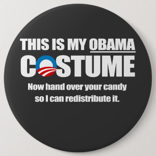 Barack Obama-Kostüm Button