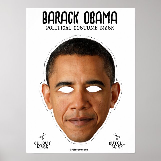 Barack Obama-Kostümmaske Poster (Vorne)