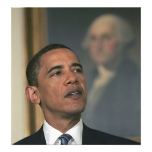 Barack Obama kündigt seine Absicht an, zu nominier Fotodruck