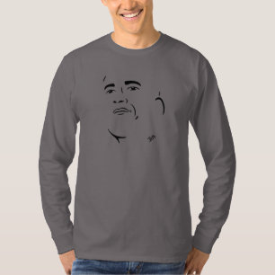 Barack Obama langer Hülsen-T - Shirt