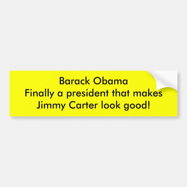 Barack Obama macht Jimmy Carter Blick gut Autoaufkleber (Vorne)