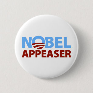 Barack Obama: Nobel-Beschwichtigungspolitiker Button