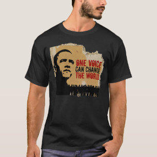 BARACK OBAMA-ONE STIMME KANN Änderung-Beide Seiten T-Shirt