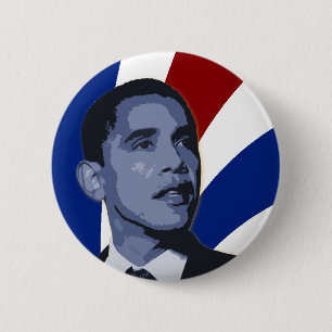 Barack Obama patriotischer Knopf Button