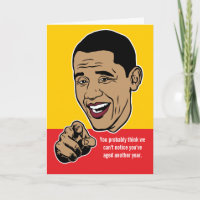 Barack Obama personalisierte Karte