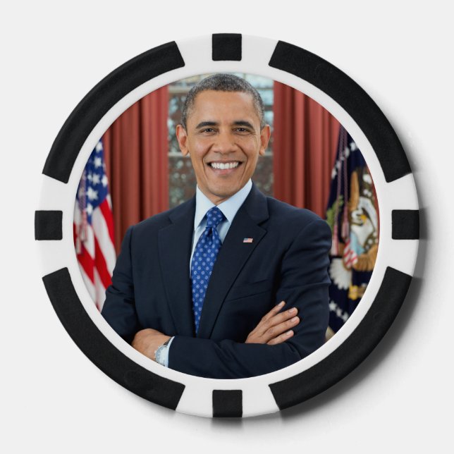 Barack Obama Pokerchips (Vorderseite)