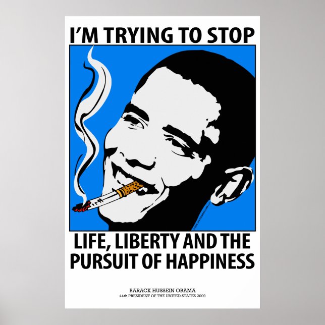 Barack Obama Poster de satire politique (Devant)