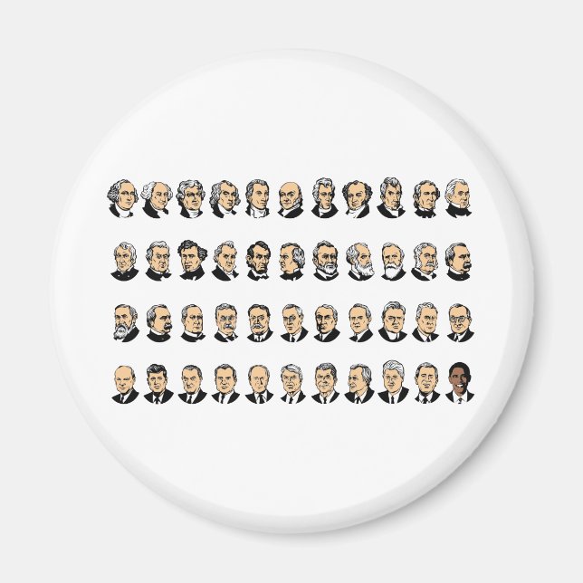Barack Obama - Präsidenten der Vereinigten Staaten Magnet (Vorne)