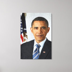 Barack Obama Präsidentenporträt Leinwanddruck