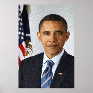 Barack Obama Präsidentenporträt Poster