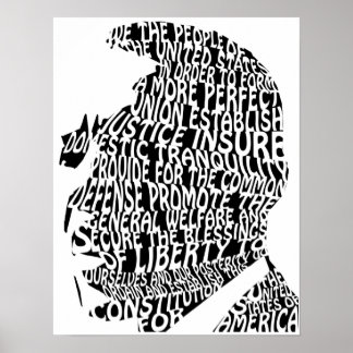 Barack Obama Preamble Poster