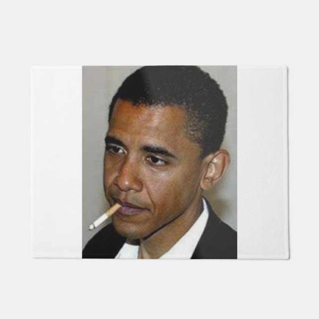 Barack Obama rauchen Fußmatte (Vorderseite)