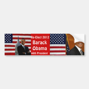 BARACK OBAMA-Re-Elect_ Autoaufkleber