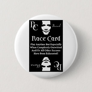 Barack Obama Rennprogramm Button