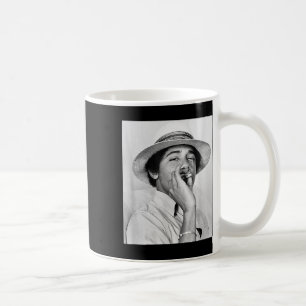 Barack Obama Retro Vintager junger Obama raucht in Kaffeetasse
