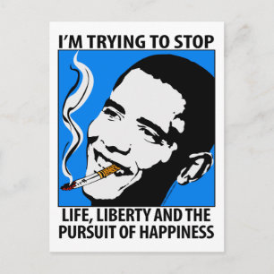 Barack Obama Satire / Parody Postcard Postkarte