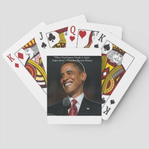 Barack Obama & Spaß Quotierungen Spielkarten