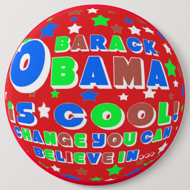 BARACK OBAMA SPASS SCHERZT BUTTON (Vorderseite)