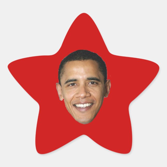 Barack Obama Stern-Aufkleber (Vorderseite)