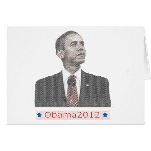 Barack Obama Text Portrait 2012