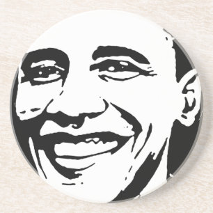 BARACK OBAMA TINTEN-KUNST GETRÄNKEUNTERSETZER
