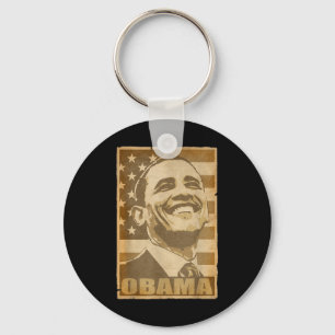 Barack Obama Torn Poster Schlüsselanhänger